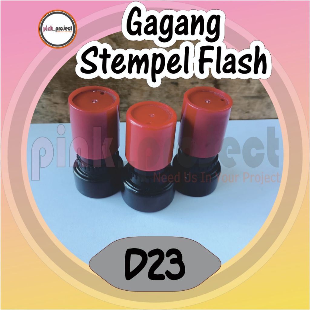

Gagang Stempel Flash Otomatis Warna Ukuran D23