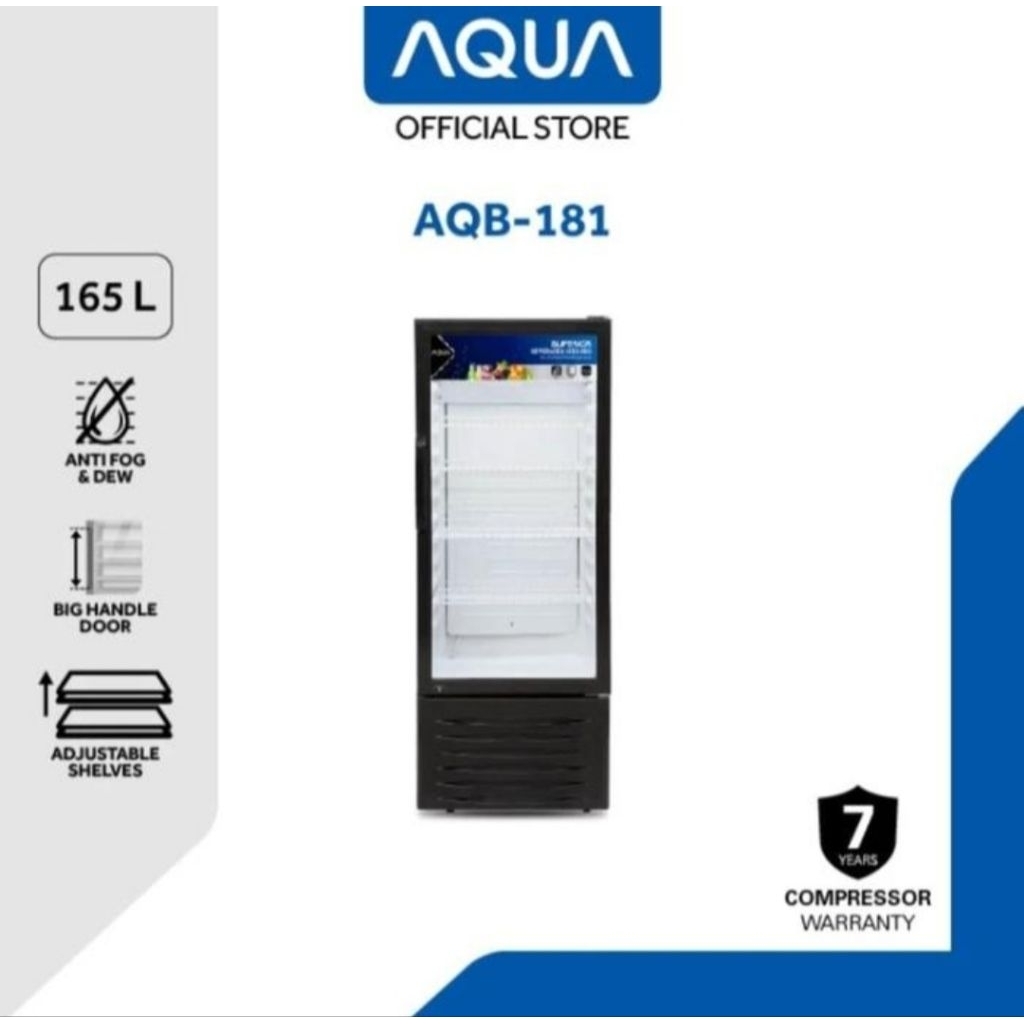 SHOWCASE AQUA 4RAK AQB-181 DISPLAY COOLER AQUA 4 RAK AQB-181