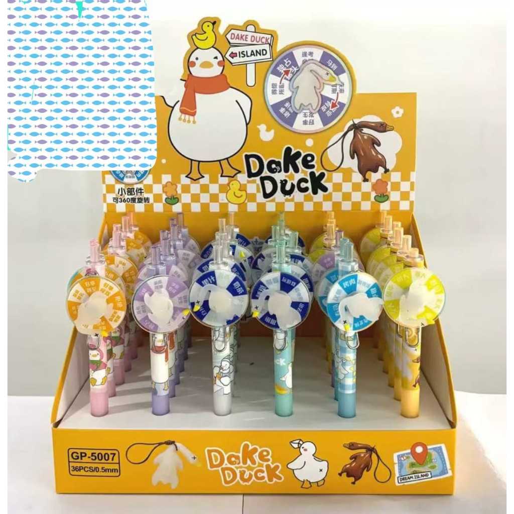 

ballpoint spin tebak 2 an gambar bebek / kucing ungu jepang satuan random corak