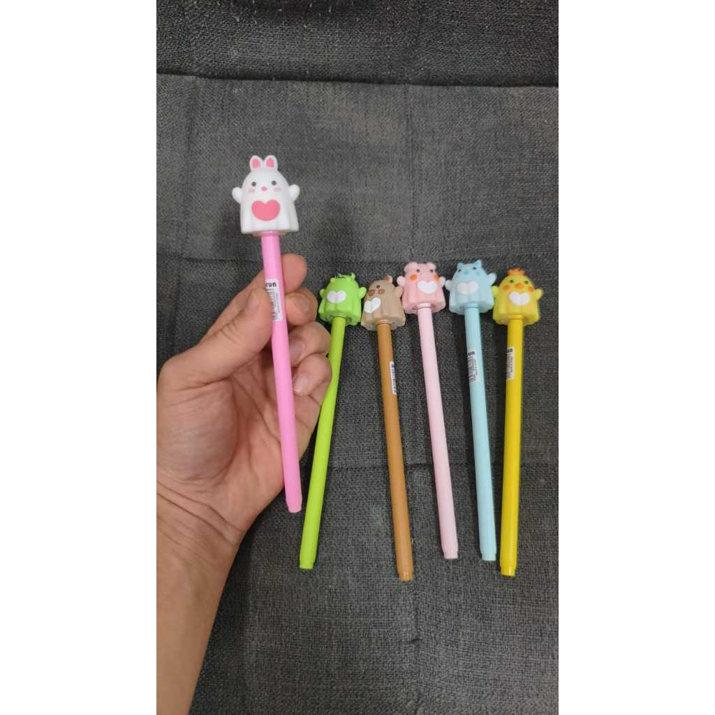 

ballpoint gell rizqi seri animal GHOST fancy lucu zf 3381 hantu binatang