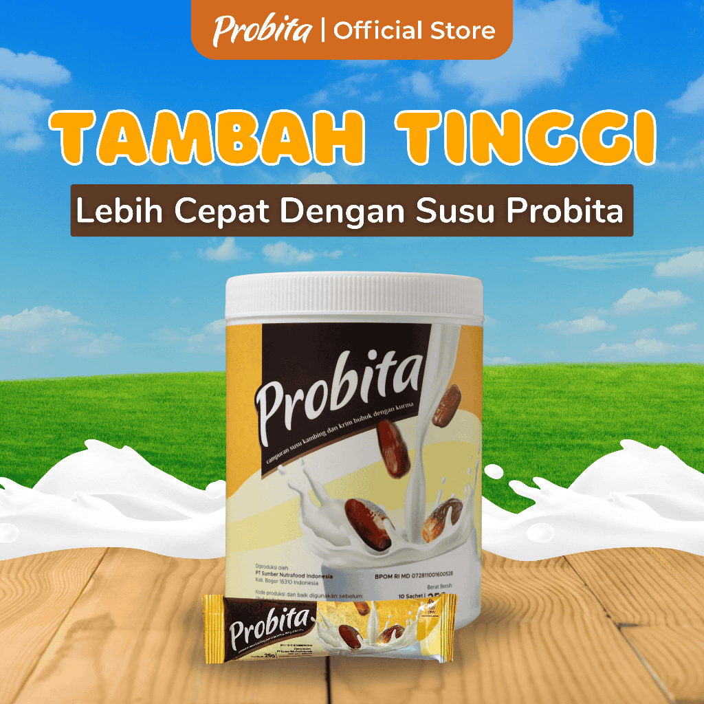 

Probita Susu Kurma - Rahasia Peninggi Badan Alami Kaya Nutrisi Untuk Anak & Remaja