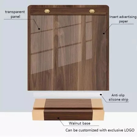 Holder Kayu Stand Menu Berdiri Stand Menu Kayu A4 Papan Menu Cafe Kayu Menu Stand With Base