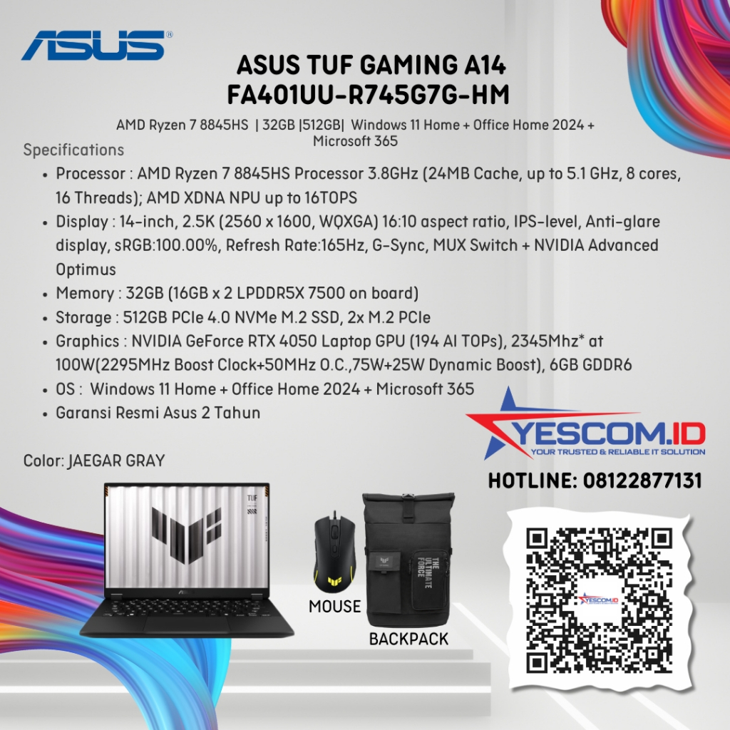 Asus TUF Gaming A14 FA401UU-R745G7G-HM