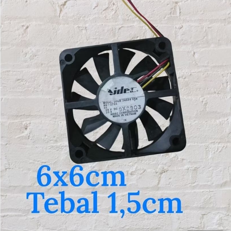 Kipas DC 6cm 24V / Tebal 1,5cm