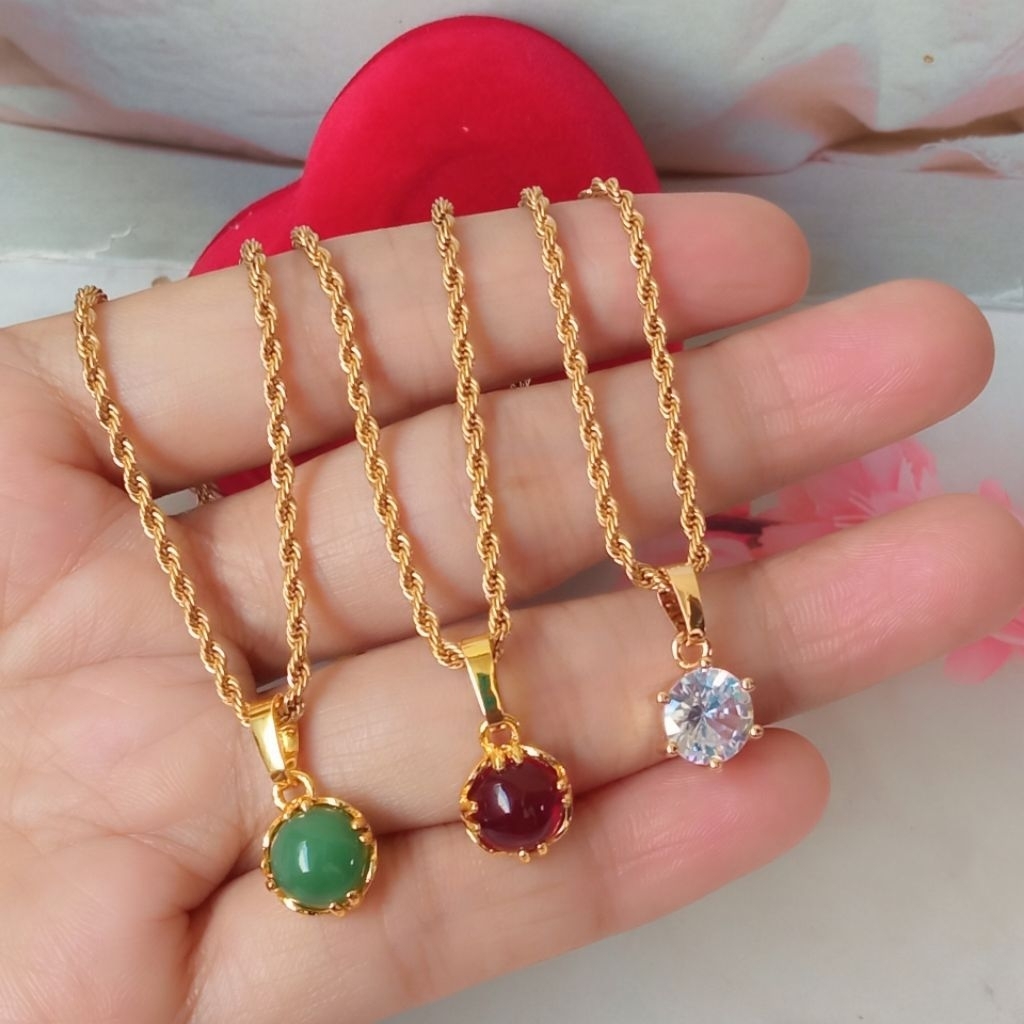 kalung titanium panjang 50cm