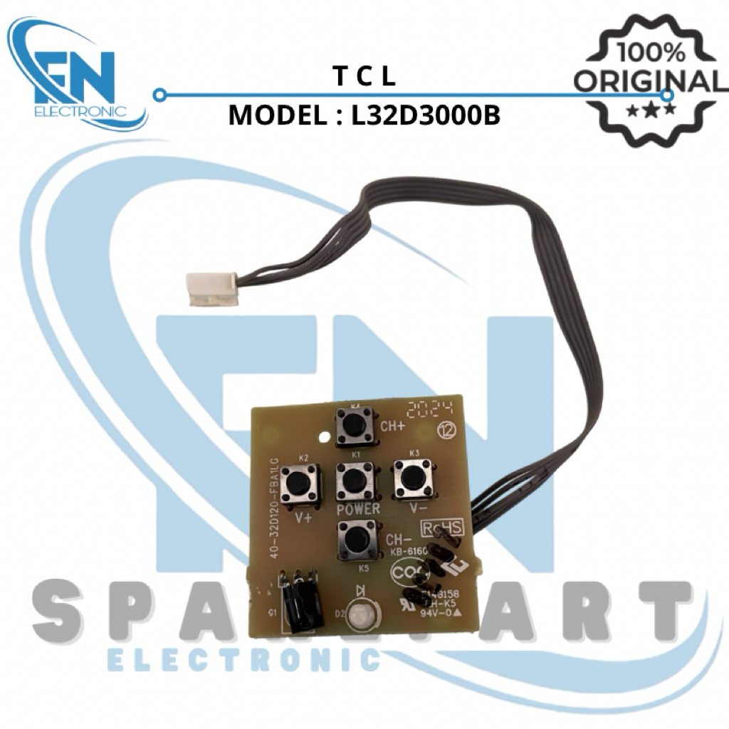 TOMBOL IR SENSOR TV TCL L32D3000B L32D3000 32D3000B 32D3000 B