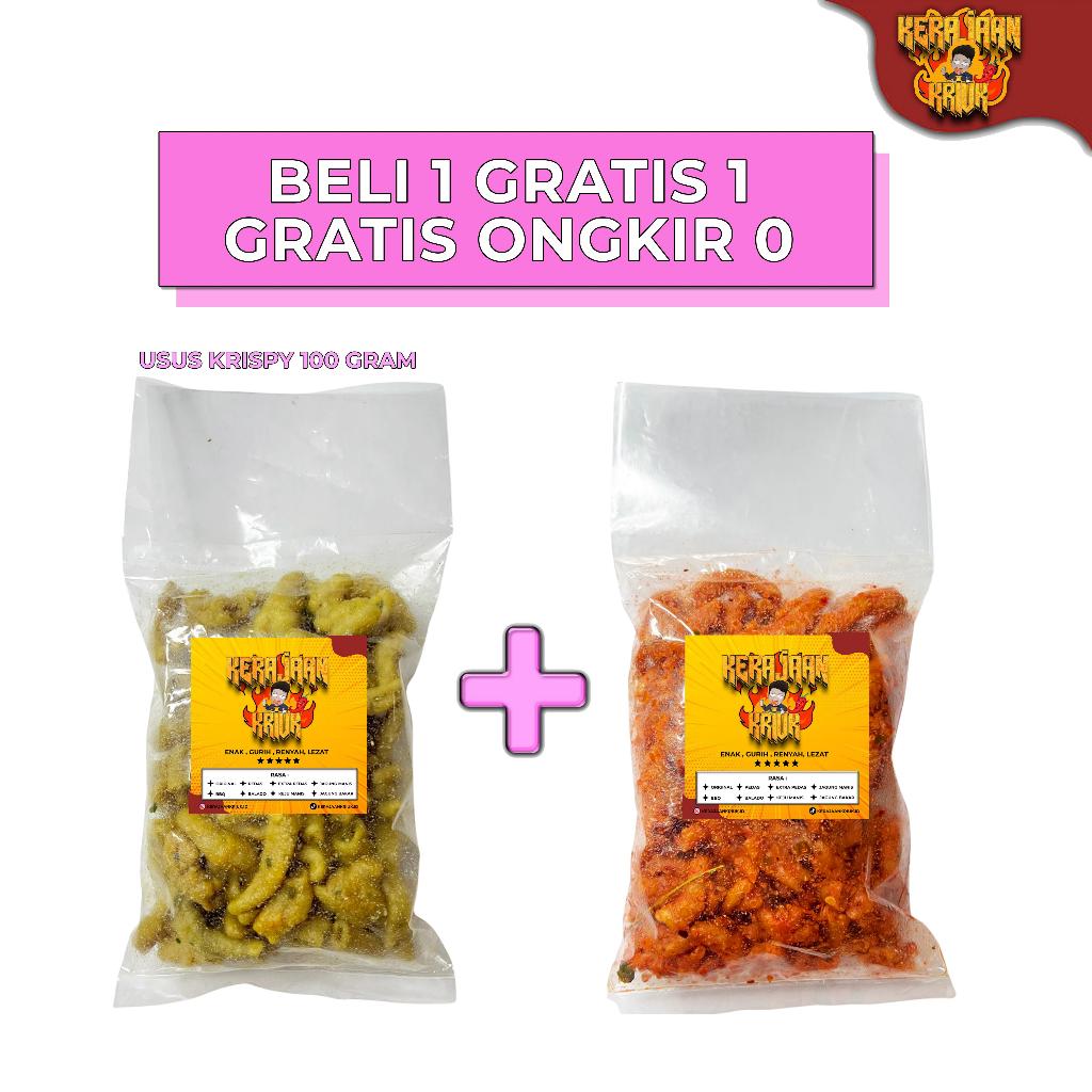 

KERAJAAN KRIUK - BELI 1 DAPAT 2 USUS AYAM CRISPY GURIH PEDAS DAUN JERUK CEMILAN 100 GRAM Snack Keripik Makanan Kripik Camilan Food