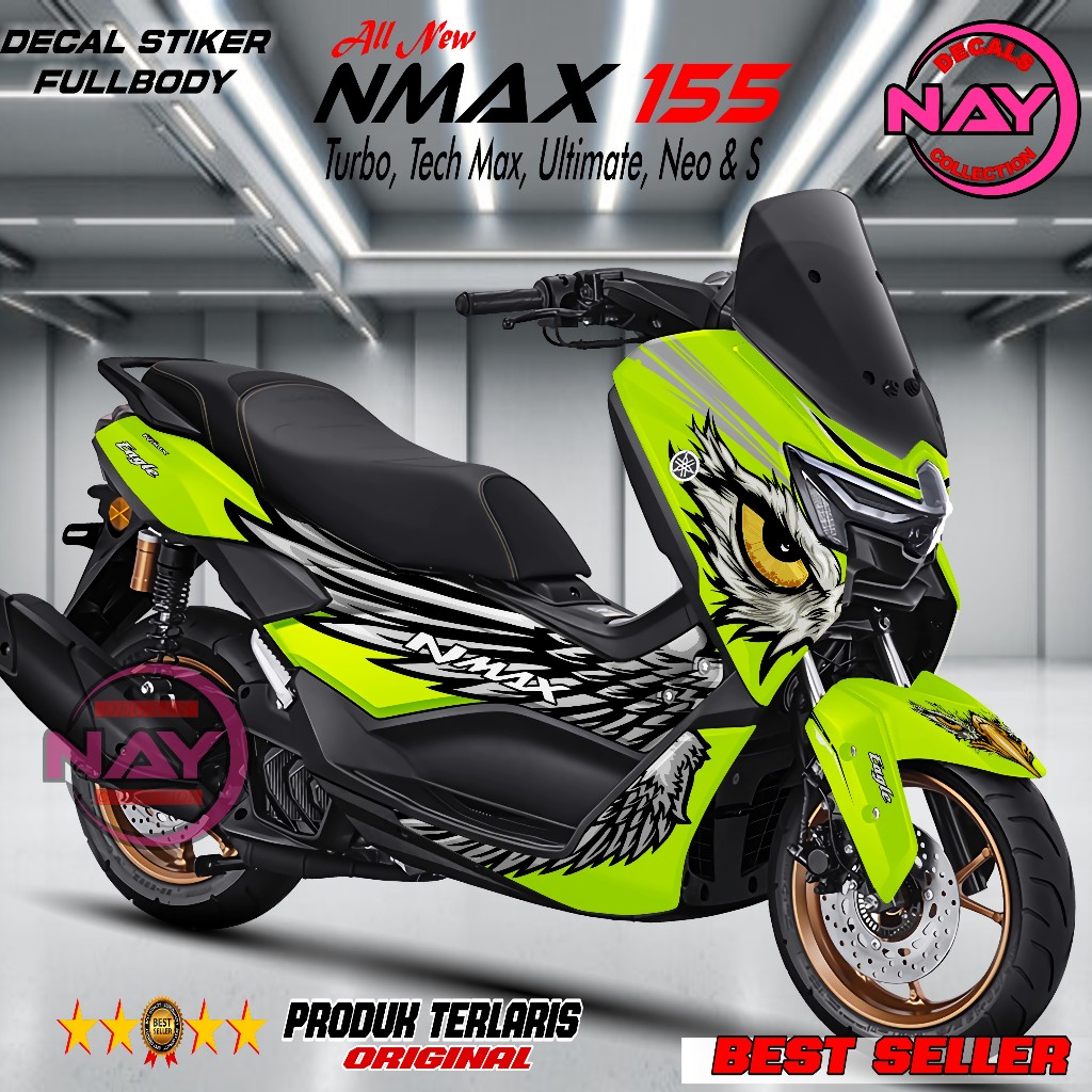 Decal Nmax New 155 Turbo Neo Sticker Fullbody Desain Elang / Decal Nmax Turbo Full Body