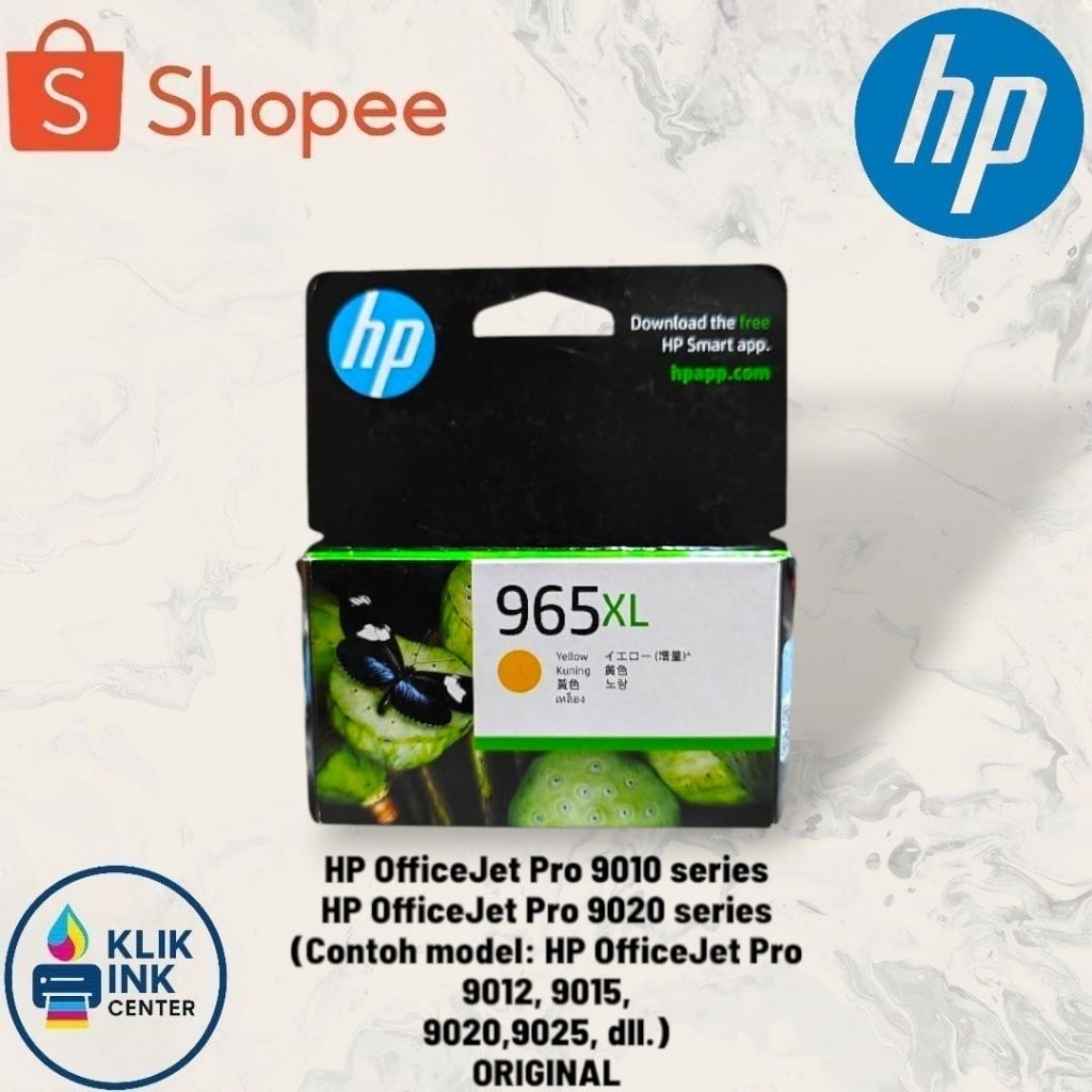 Tinta Hp 965XL / Tinta Cartridge Hp 965 Xl Yellow Original