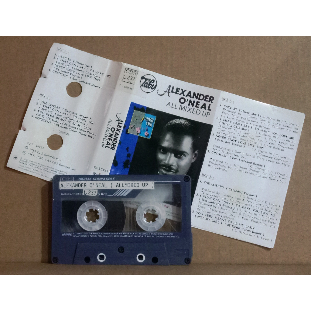 ALEXANDER O NEAL - ALL MIXED UP - Kaset