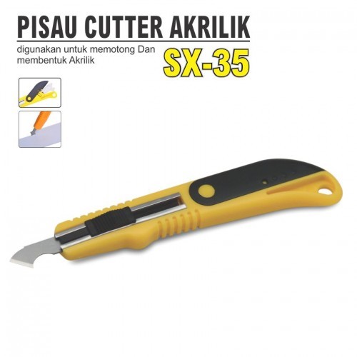 

ALDO SX-35 Pisau Cutter Khusus Untuk Potong Akrilik Mika HPL Acrylic Plastik Fiber Plat