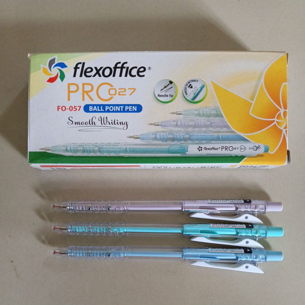 

Pulpen Flexoffice PRO 027 FO-027 hitam ( 1 pak isi 12 pcs )