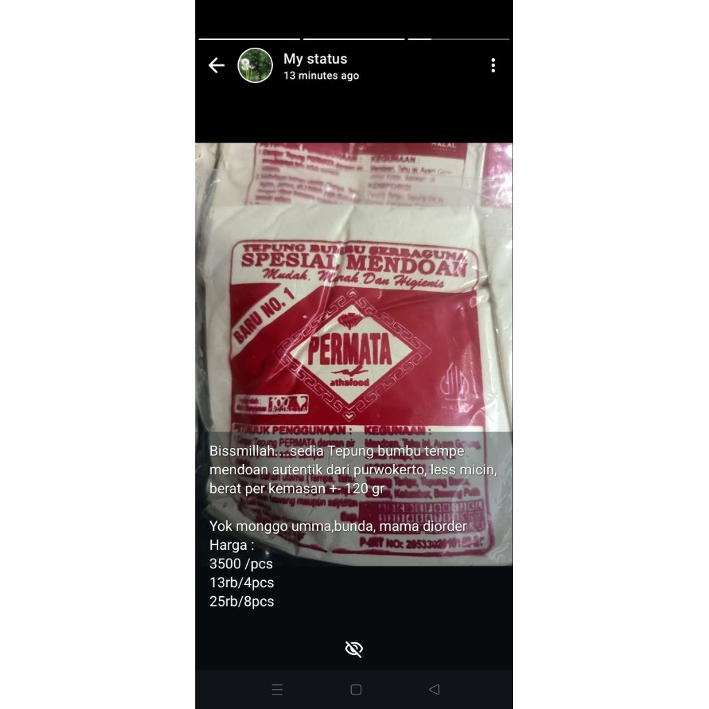 

Tepung Bumbu Mendoan