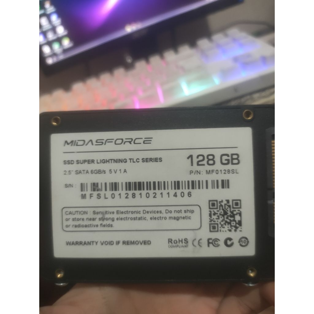 SSD MIDASFORCE 128GB (BACA DESKRIPSI)