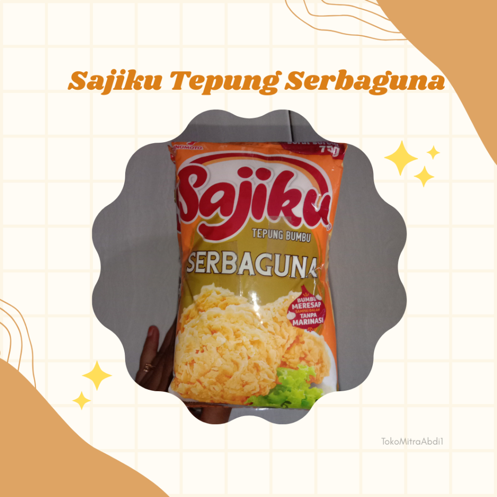 

Tepung Serbaguna Sajiku Ajinomoto 10 x 75gr