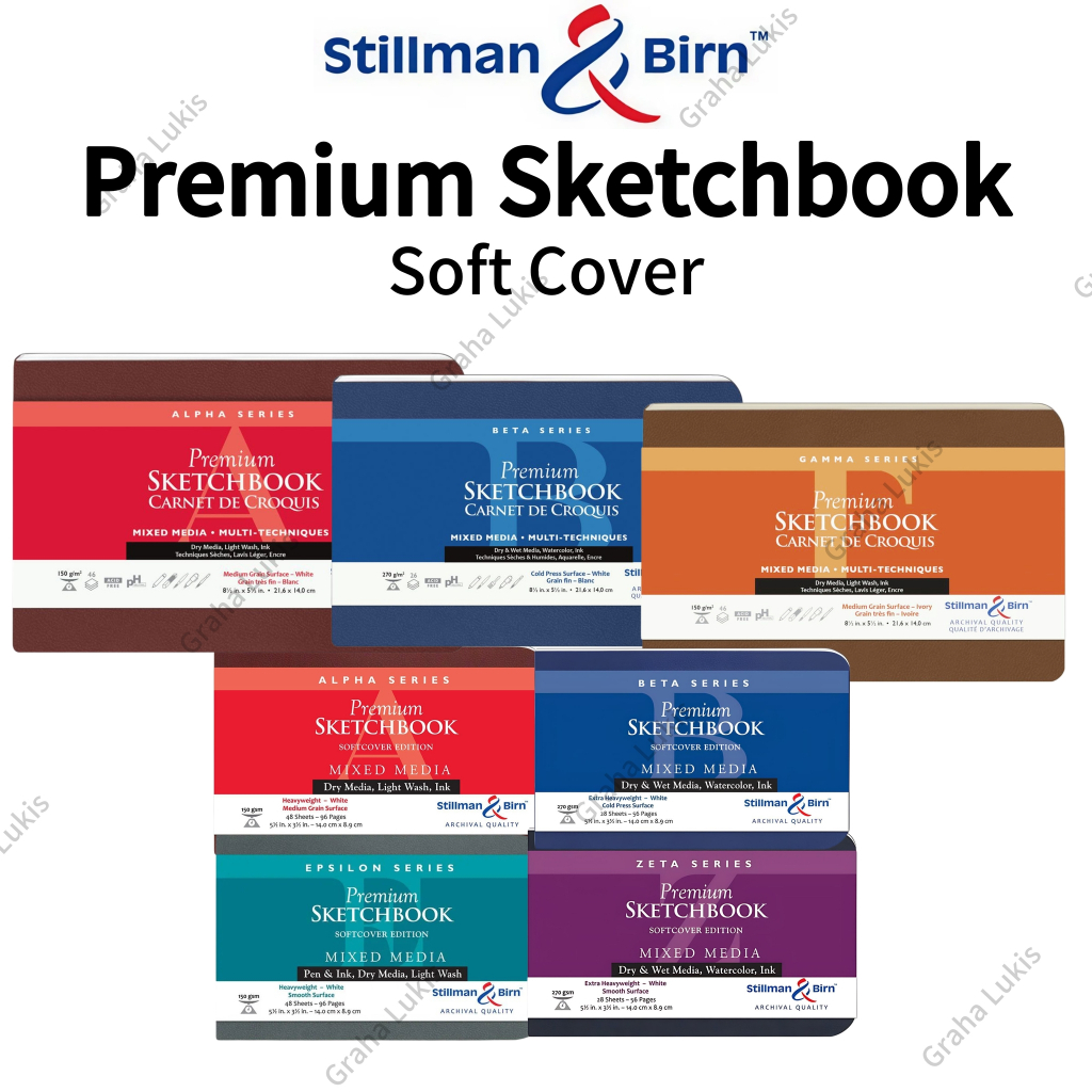 

Stillman & Birn Premium Sketchbook Mixed Media-SOFTCOVER