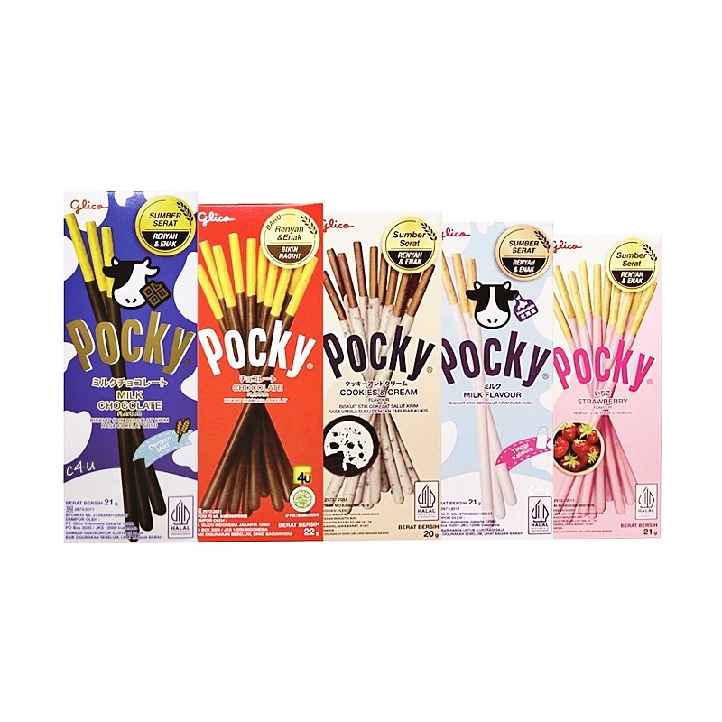 

Pocky HALF - Biskuit Stik Salut Cokelat - Kotak Kecil