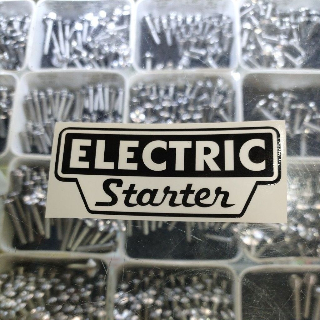 stiker electrik starter suzuki rc100/bravo