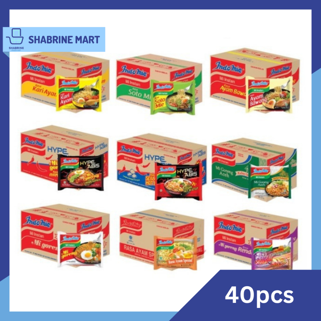 

Indomie Dus isi 40 pcs – Berbagai Varian Rasa / Kari Ayam/ Goreng / Soto/ Ayam Bawang