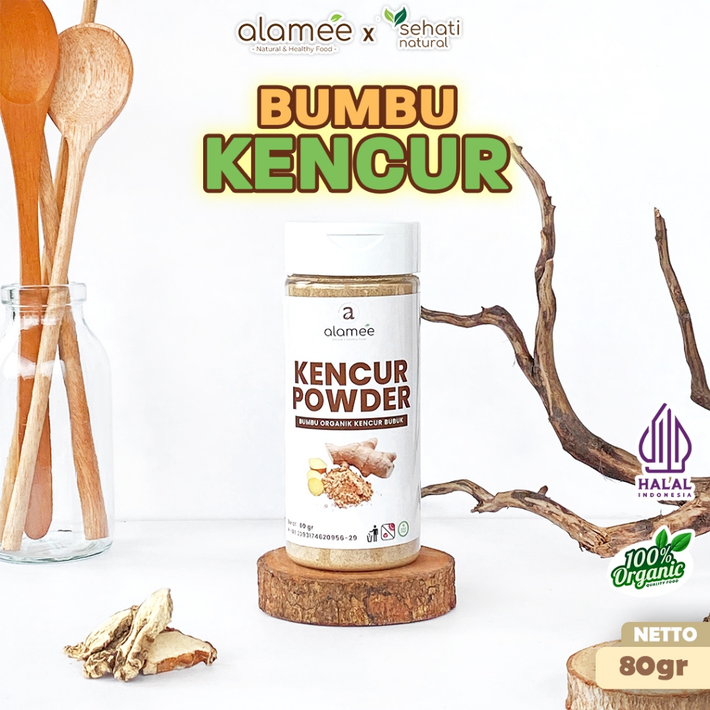 

ALAMEE Kencur Bubuk Bumbu Dapur Organik Murni Asli Tanpa Campuran Seasoning Powder Spice 80g