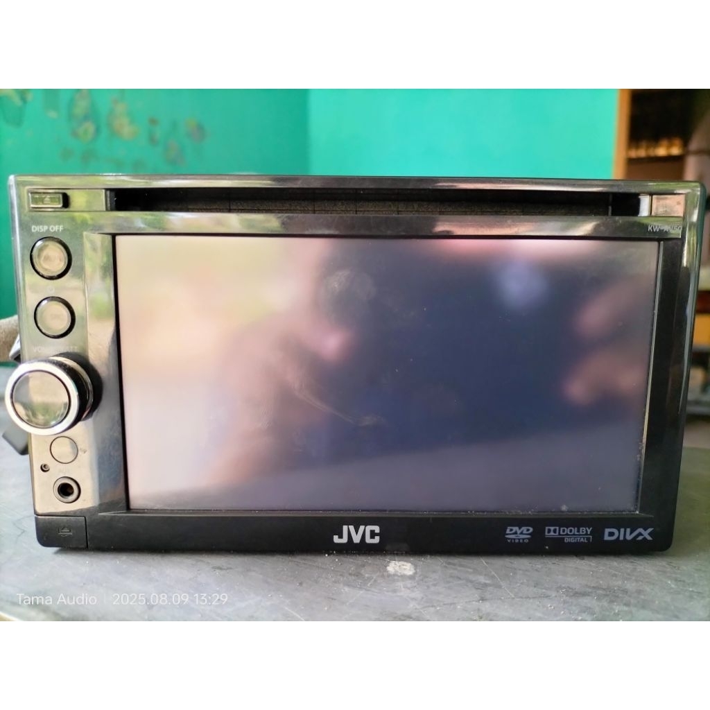 Double din JVC KW-AV50 Copotan Honda Freed second normal segel