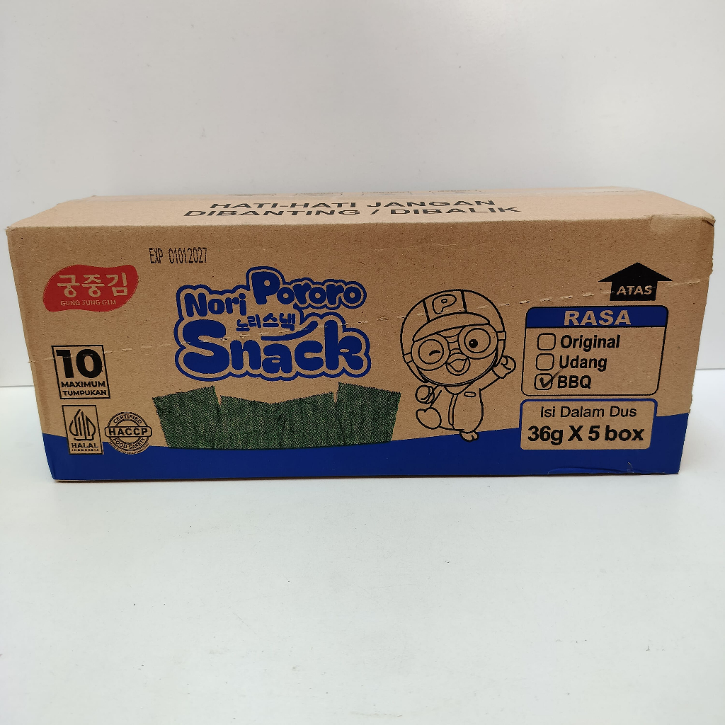 

( 1 DUS ) PORORO NORI SNACK SACHET / PORORO NORI SNACK