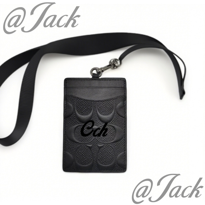 

Cch Lanyard ID Name Tag Crescent Relief Pattern Unisex kuda hitam klasik