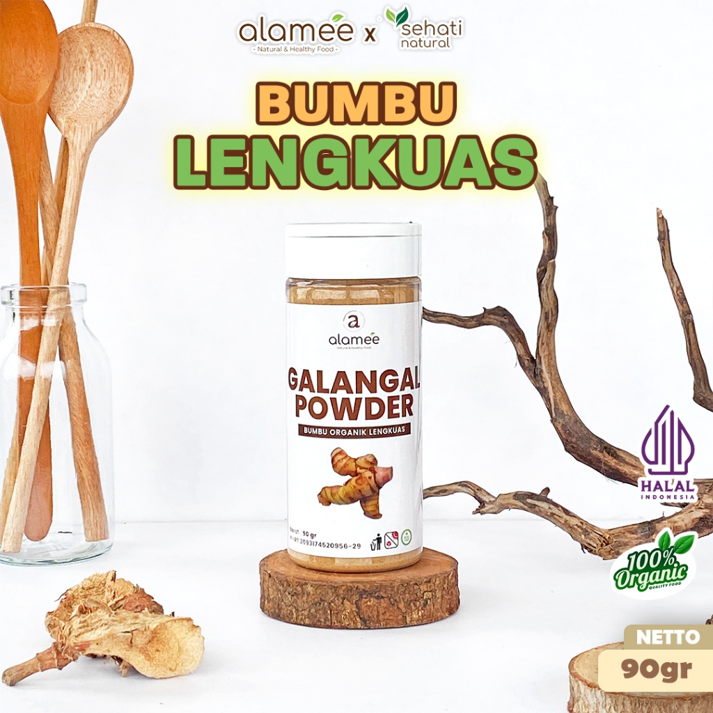 

ALAMEE Lengkuas Bubuk Asli Galangal Seasoning Powder Tanpa Campuran Bumbu Masak Dapur Organik 90g