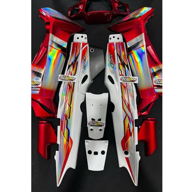 STRIPING FIZR 2003 merah HOLOGRAM STIKER FIZ R