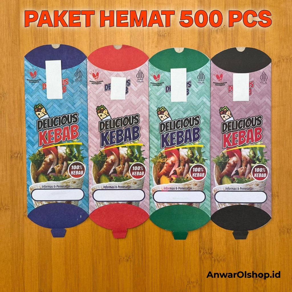

Paket Hemat Kemasan Kebab Jumbo Ukuran 24x9 cm isi 500 Pcs / Dus Kebab Murah Isi 500 Pcs