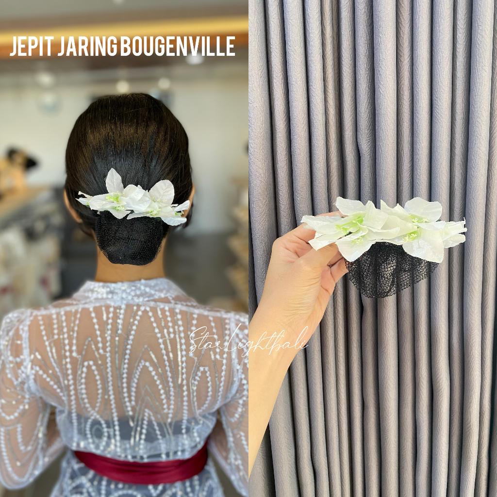 Starlight Bali || Jepit Jaring Bougenville / Jepit Aksesoris / Parigata Kain