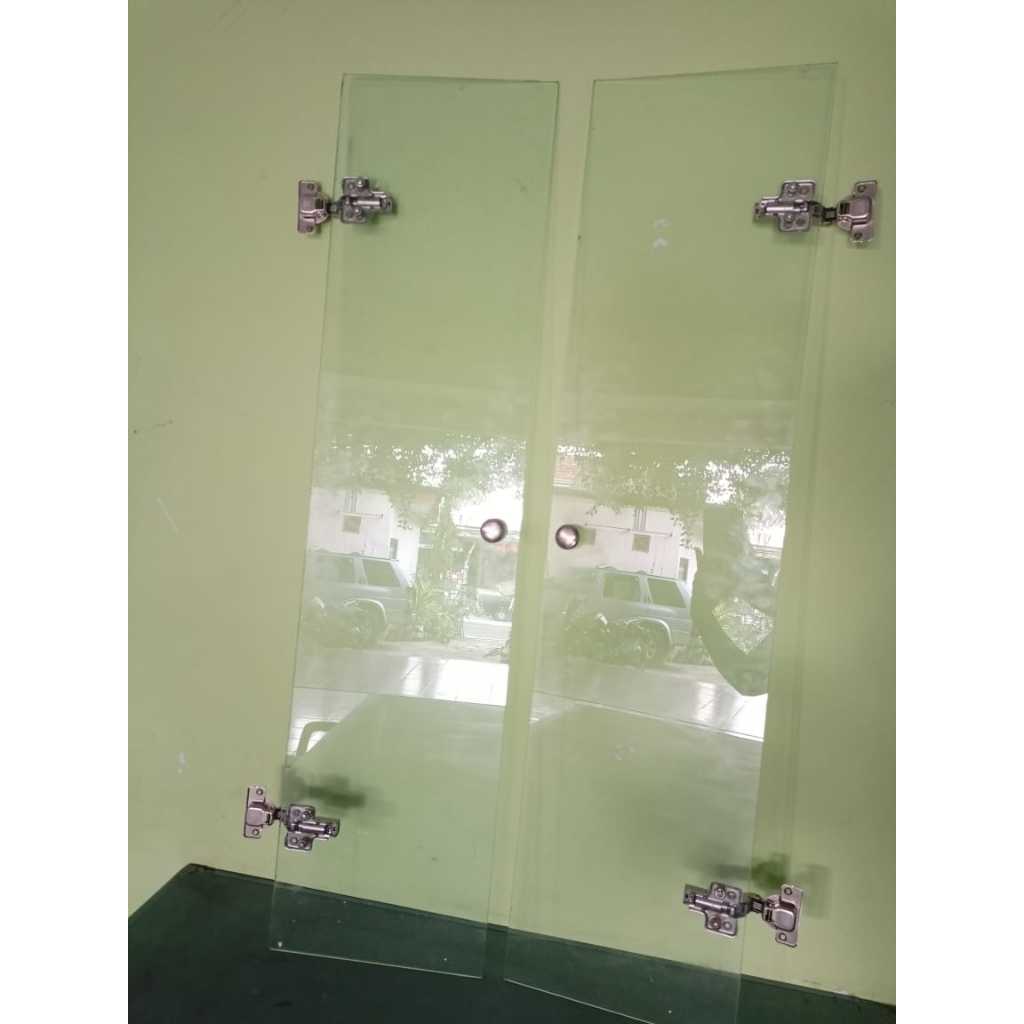 PINTU KACA SLOW MOTION/ ENGSEL SENDOK BIASA/ SLOW MOTION - booth etalase almari kabinet