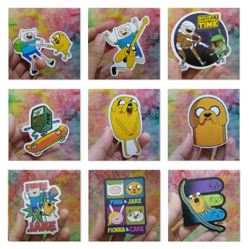 

[PROMO B] 18 Sticker ADVENTURE TIME (Decal Waterproof, Koper, Laptop)