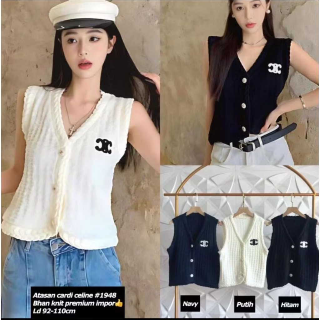 Atasan Tweed Celin* (New Collection)