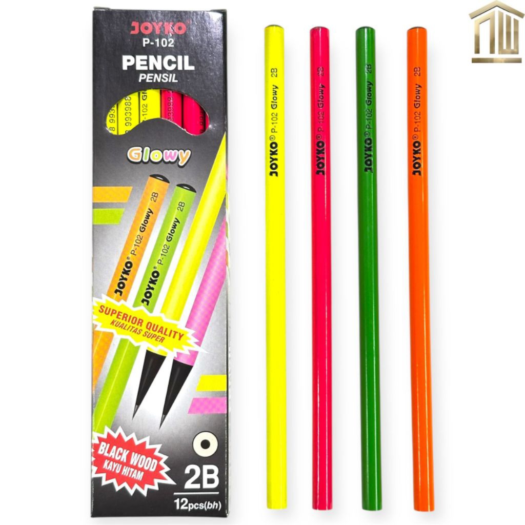 

Pensil 2B Joyko Glowy P-102 (12 Pcs)