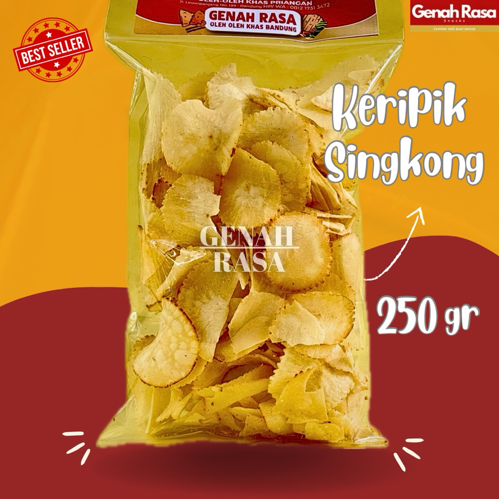 

Keripik Singkong Asin Gurih 250 gr GENAH RASA