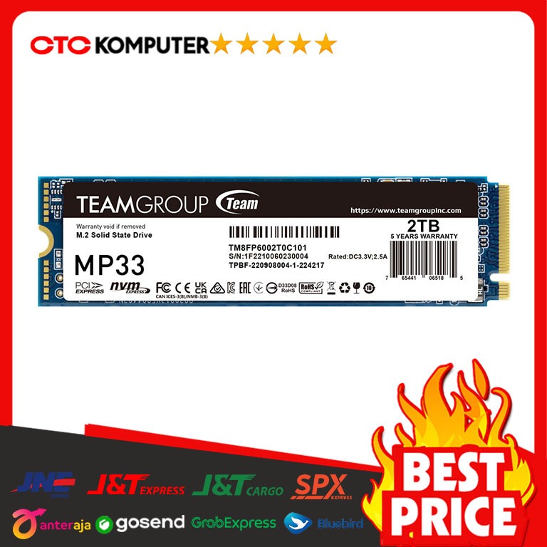 TeamGroup MP33 2TB M.2 PCIe SSD