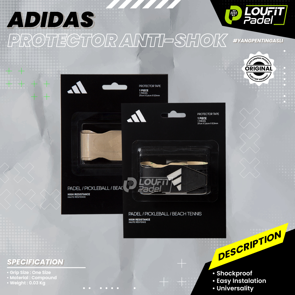 ADIDAS PADEL RACKET ANTISHOCK PROTECTOR | PROTECTOR RAKET PADEL ADIDAS ORIGINAL