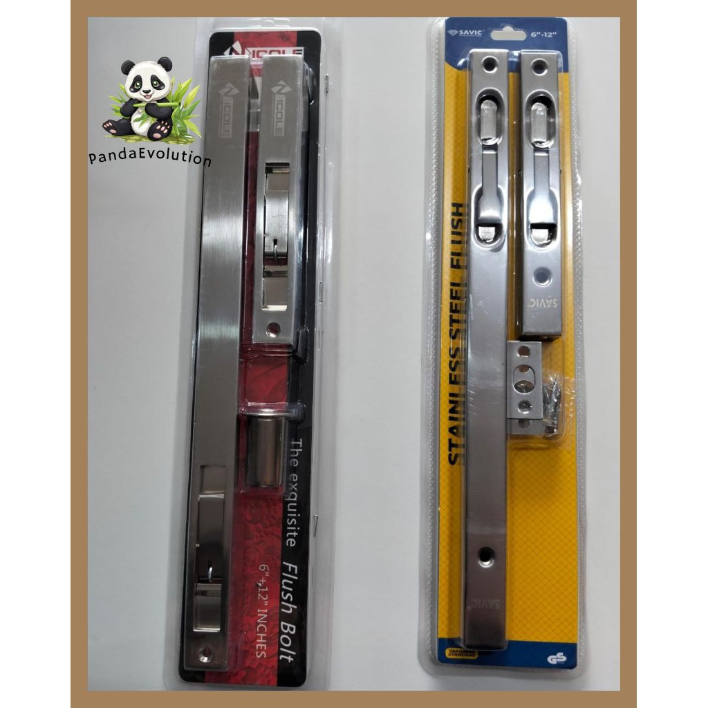 Grendel tanam 6 x12 inch stainless/grendel tanam pintu minimalis Nicole, savic