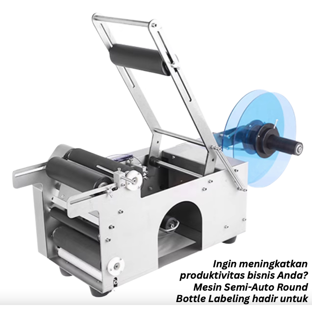 

POWERPACK Semi-Auto Round Bottle Labeling Machine MT-50S / Mesin Pelabelan Botol Semi Otomatis
