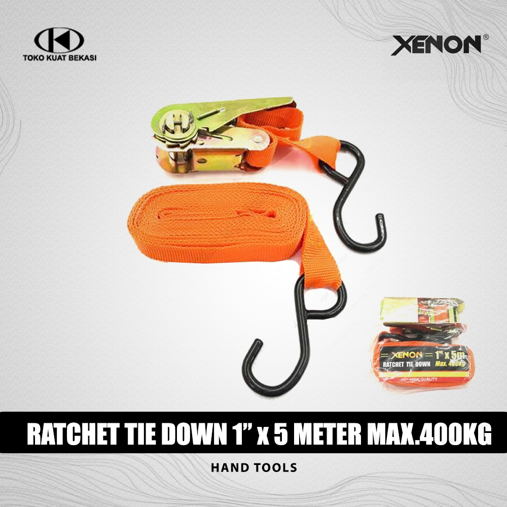 XENON rachet tie down 1" x 5m / Tali pengikat kendaraan