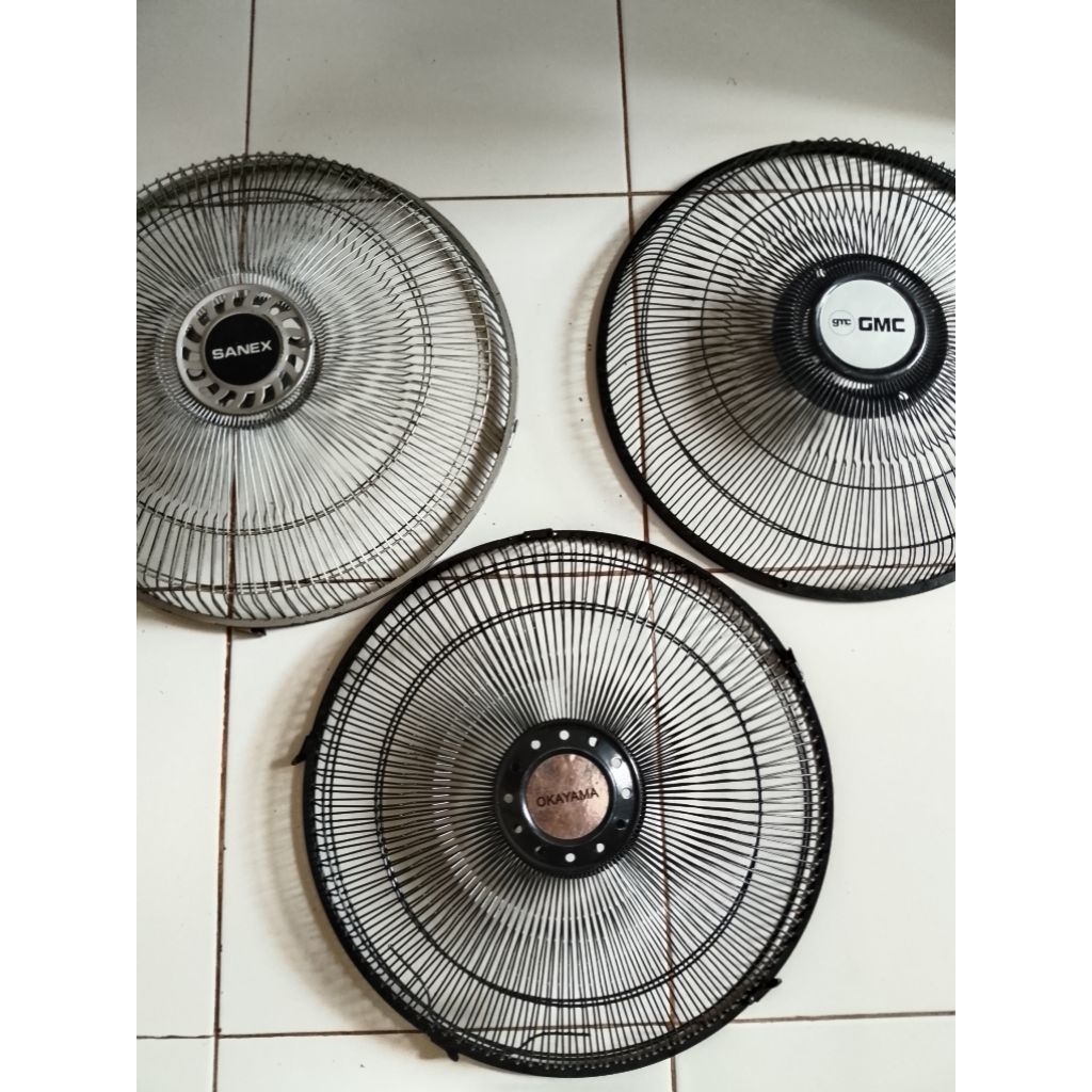 jaring besi kipas angin GMC/sanex/okayama/ADVANCE - 12 in original copotan satu set
