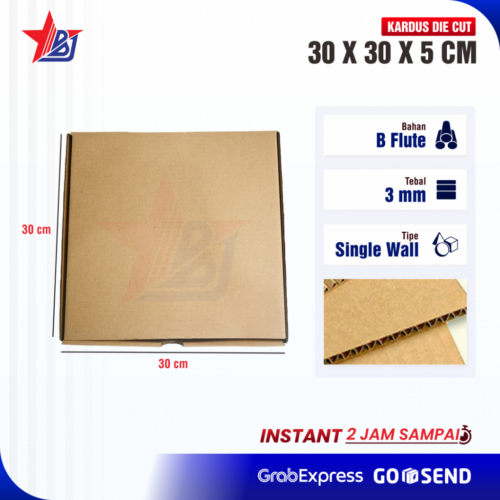 

BOX PIZZA/DUS/DIECUT/KADO/HAMPRES/JAM/JAKET/PIYAMA/GAMIS/30 x 30 x 5cm (Kardus Pizza 30 x 30 x 5 cm)