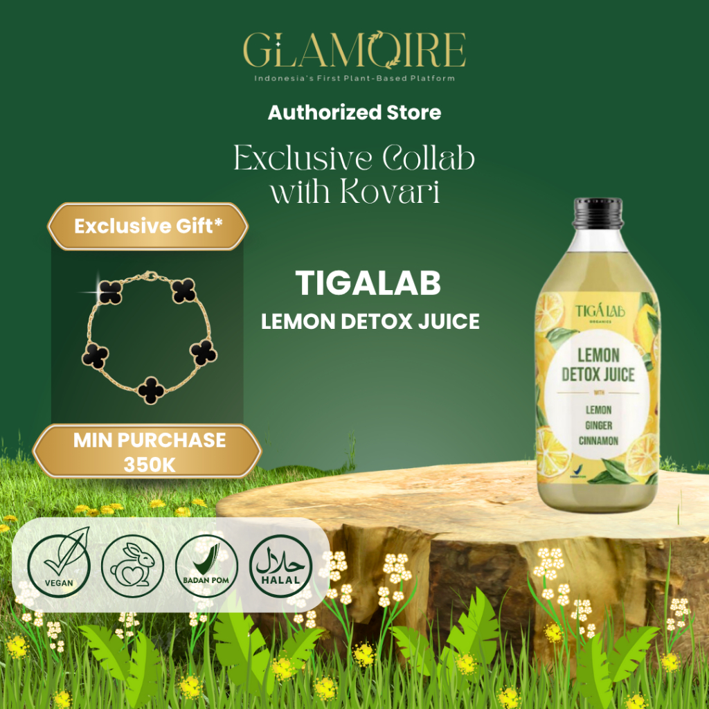 

GLAMOIRE - TIGA LAB Lemon Detox Juice - Minuman Detox Lemon, Jahe, dan Kayu Manis (Tanpa Gula)