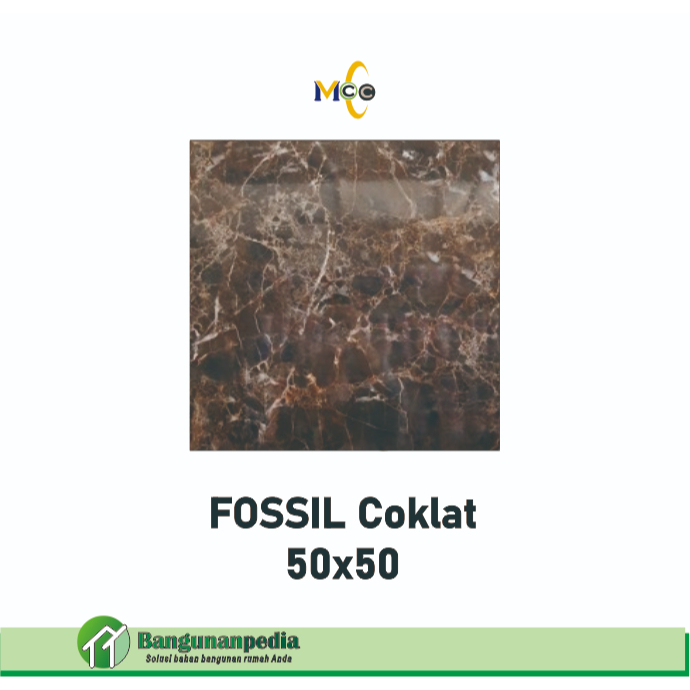 KERAMIK LANTAI 50X50 MOTIF MARMER FOSSIL