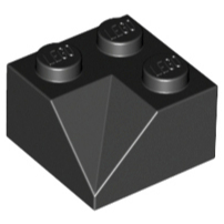 Lego 3046 part Slope 45 2 x 2 Double Concave black