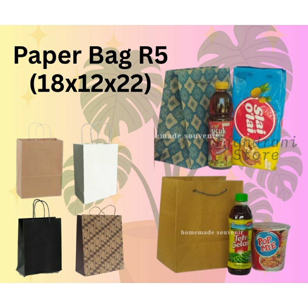 

PaperBag R5 (18x12x22) Tas Kertas Kondangan