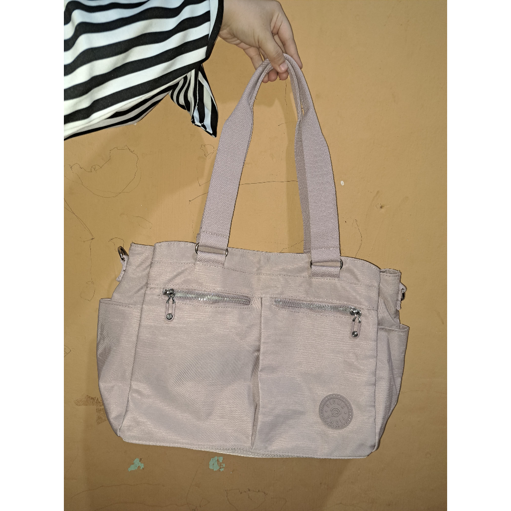 [Dualima] Tas tangan Pink bahan bagus warna merah jambu
