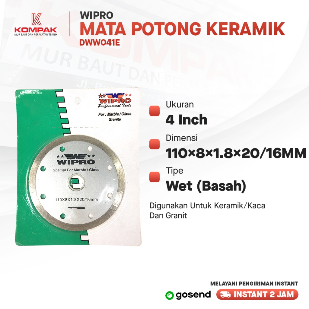 Pemotong Keramik WIPRO / Diamond Wheel DWW-041E