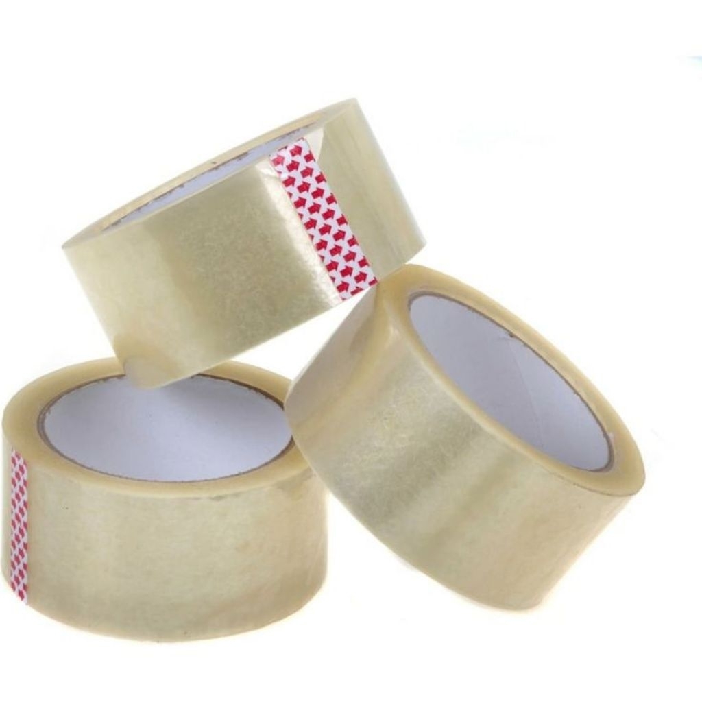 

Lakban Bening / Clear Tape 45mm x 90 yard Premium - Solasi Transparan Perekat Packing Kuat